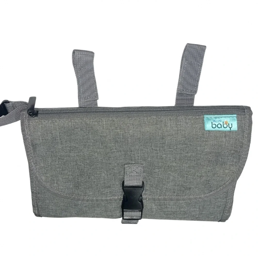 NWOT Kopi Baby Portable Diaper Changing Pad - Grey Travel Station